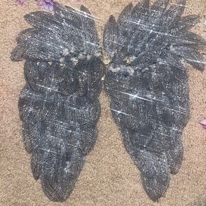 Plain Silver HandmadeMade Angel Wing Wreath